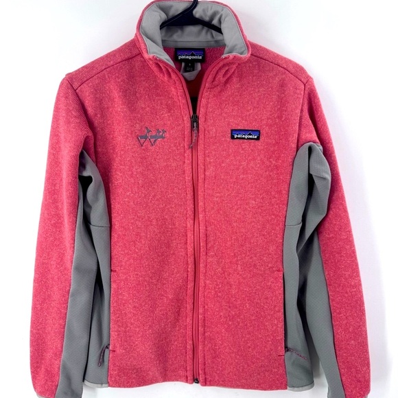 Patagonia Pink and Gray full Zip Jacket with Stand-Up Collar - Picture 1 of 7